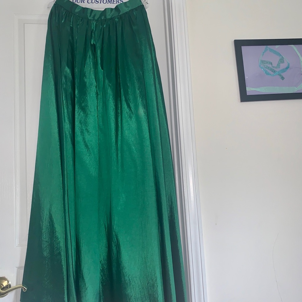 A-line/ Maxi Green skirt